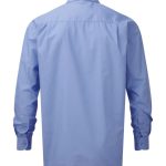 934M Russell Men’s LSL Easy Care Poplin Shirt Corporate Blue BACK