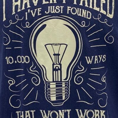 Edison Quote Men's T-Shirt T-Shirt Edison Quote Men's T-Shirt - Image 2