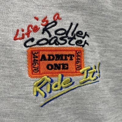 Life's A Roller Coaster Men's Polo Life's A Roller Coaster Men's Polo - Image 2