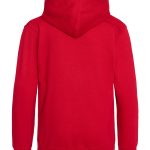 Embroidered-Kids-Hoodie-FireRed-Back