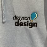 Hoodie Drayson Design Logo Front Close Up