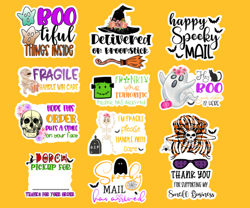 Business Halloween Stickers Halloween Stickers Custom Shirts and More